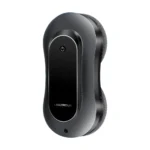Robot lavavetri Liectroux YW810 nero visto di fronte su sfondo bianco