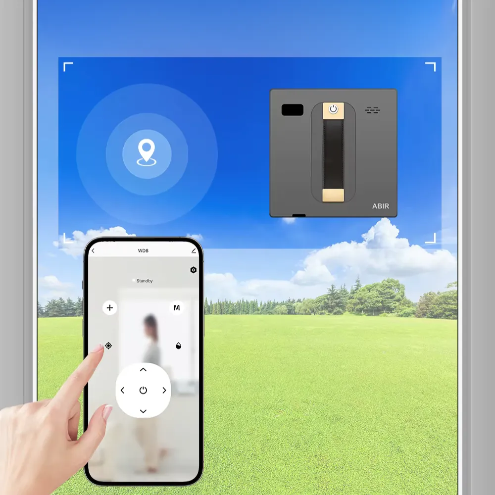 Control del robot limpiacristales ABIR WD8 desde un smartphone