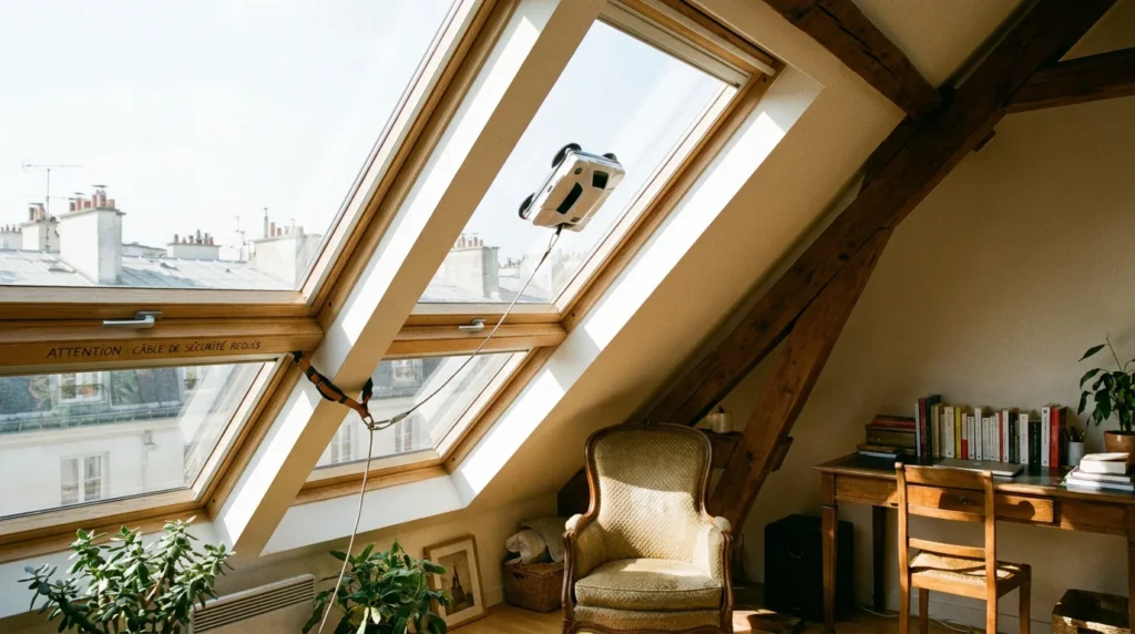 Robot lavavetri per Velux: funziona davvero su una finestra da tetto?