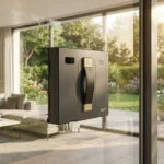 Robot lavavetri ABIR WD8 su una vetrata