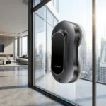 Robot lavavetri Liectroux YW810 su una finestra di appartamento