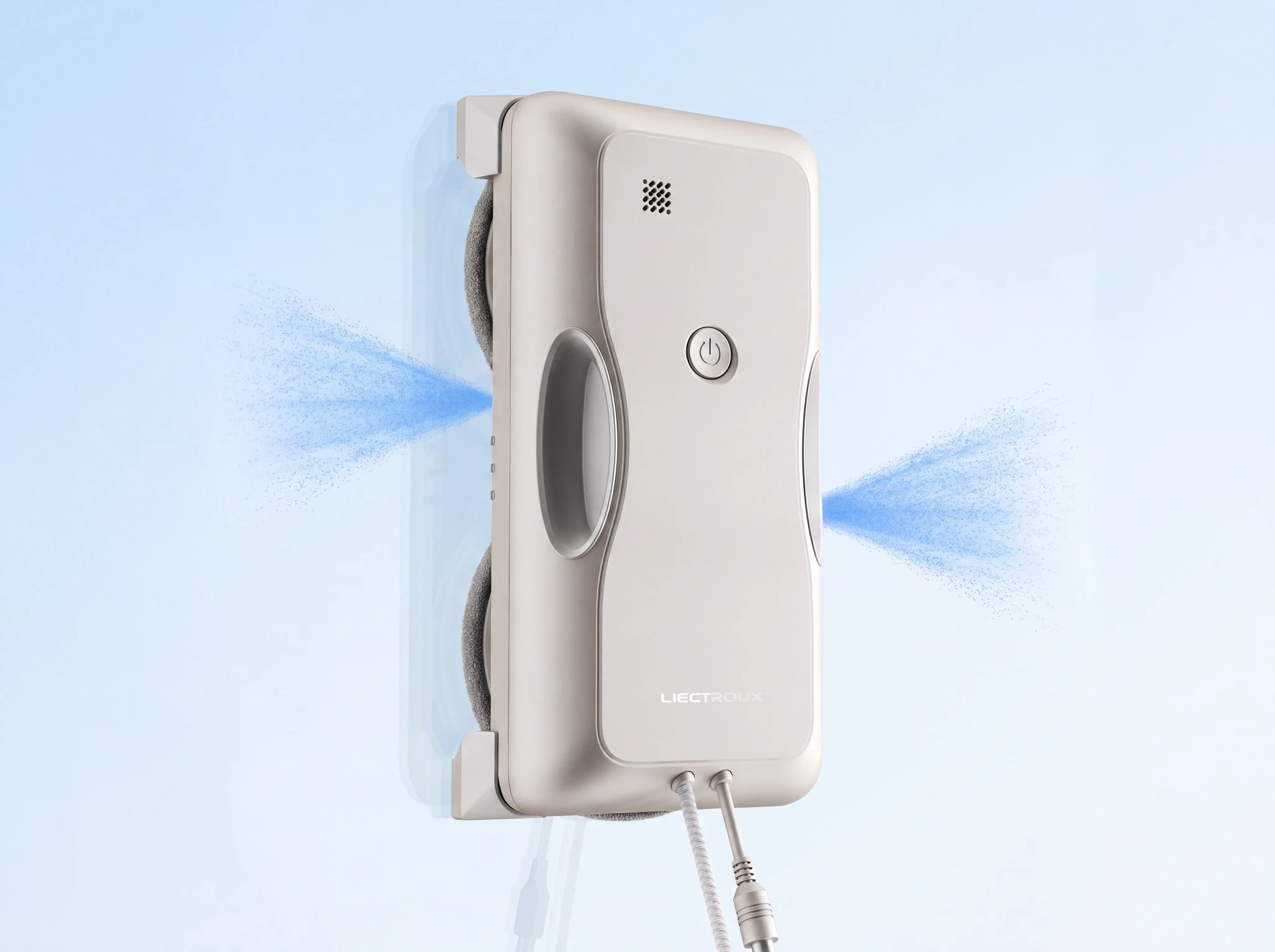 Liectroux G8: nebulizzazione ad alta pressione su entrambi i lati del vetro