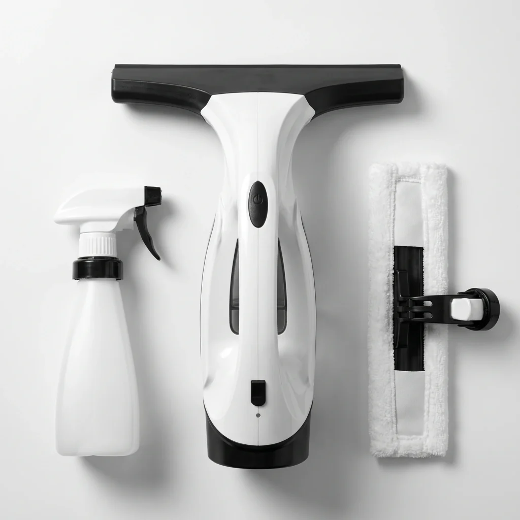 Kit Vitronet: lavavetri elettrico senza fili, nebulizzatore da 300 ml e panno in microfibra